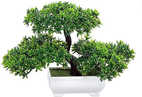 PetHot Bonsai Tree with Pot Artificial Plant Fake Tree Decoration for Home Office Desktop windowsill