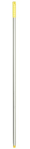 Besenstiel Aluminium eloxiert Griff gelb Polypropylen Profi Material Maße: 1360 x 25 mm