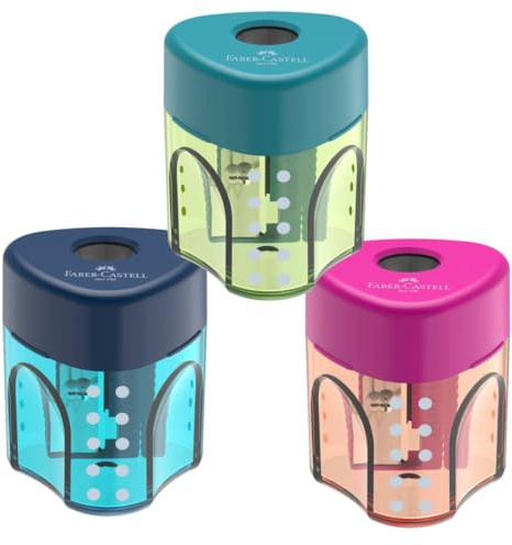 Faber Castell Spitzer Trend 1 Loch mit Tank, Mehrfarbig, 6933256640628