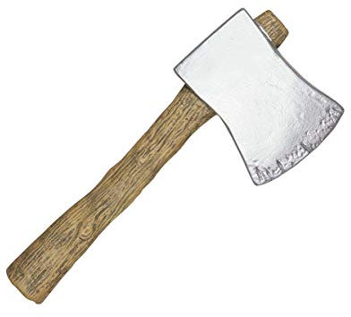 Horror-Shop Holzhacker Axt als realistische wirkende Spielzeugwaffe