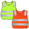 yufana 2 Pezzi Giubbino di Sicurezza per Bambini,Gilet Catarifrangente per Bambini(3-12 Anni) Gilet Sicurezza Bambini,Traspirante Taglia Universale Protezione per Ragazzi e Ragazze(Giallo + Arancio)