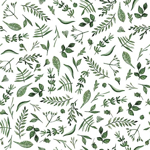 CiCiwind Peel and Stick Wallpaper Green Leaf Wallpaper Contact Paper 41×300cm Self Adhesive Vinyl Wrap Leaves Waterproof Sticky Back Plastic Wall Furniture Decorative Coverings