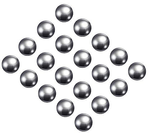 QUARKZMAN 7mm Rodamiento Acero Bolas x 100uds Carbono Acero para Artesanías y Bicicleta Ruedas, [Gris]