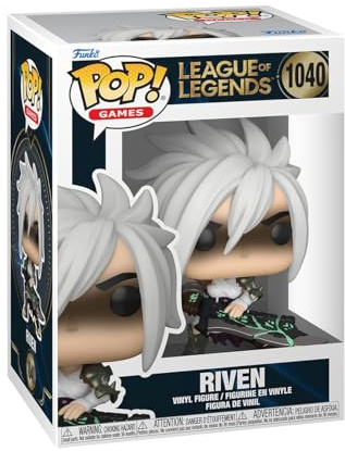 Funko POP! Games: League of Legends (LOL) - Riven with Broken Blade | Offizielles Gaming Merch - Vinyl Sammelfigur als Regal Deko - Geschenkidee zum Geburtstag für Fans und Sammler