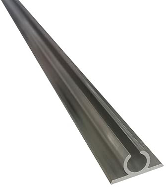 Awning C-Rail Aluminium Channel Track for Campervan, Motorhome & Caravan – Anodised Strip – Durable, Rust-Resistant – KEDER UK (1 x 1.2 no holes)