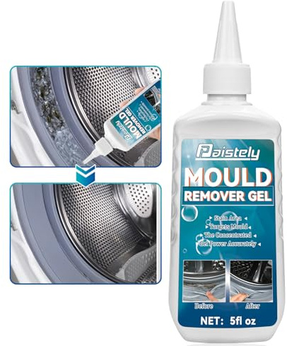 Mould Remover, Large Capacity Mould Remover Gel, Household Mould Removal, Mould and Mildew Cleaner for Toilet Washing Machine Seal Bathroom Kitchen Sink Tile Grout Stains (160g)