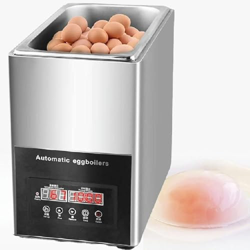 Macchina per bollire le uova commerciale, 50 pezzi di cuociuova Hot Spring, intervallo di controllo della temperatura 30~110 ° C, cuociuova professionale, macchina per uova semi-sode, bollitori auto