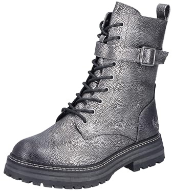 Rieker Barco para mujer 93024, color plata/platino, talla 38 EU, Platino plateado, 38 EU