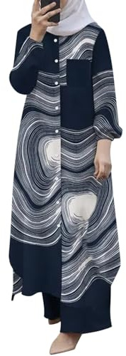 Generisch Gebetskleidung für Frauen, Muslimische Kleider Abaya Damen Elegantes Damen-Muslime-Abaya-Kleid mit Langen Ärmeln und Rüschen - Perfekt für Gebete, Festlichkeiten und Alltag - Komfortabel
