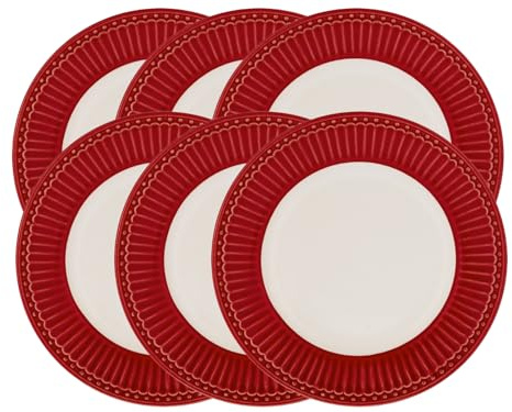 Greengate Alice Brotteller red 17,5cm Set6