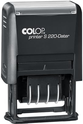 COLOP Datumstämpel Printer S 220, datumvariant: tyska (D02), avtrycksfärg: svart