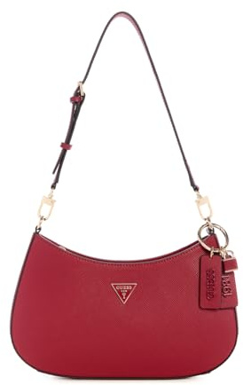 GUESS Noelle II Top Zip Shoulder Bag, Bolso de Hombro Mujer, Granates, Talla única