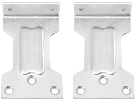DOITOOL 2pcs Metal Parallel Mounting Plates for Door Closer Home Door Closer Parts Tool L-Shaped Parallel Install Plate