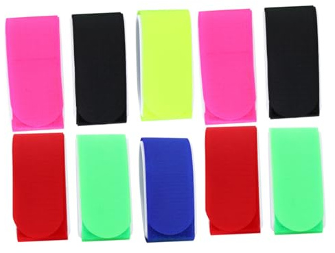 GLEAVI 10 Correas de Fijación para Esquís y Snowboard, Hechas de Nylon y Eva Ecológico, Paquete de 10 Unidades, Tamaño Compacto, Diseño Portátil para Deportes de Invierno Color Aleatorio