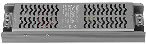 Tixiyu Premium-LED-Transformator aus Aluminiumlegierung, 400 W, DC 24 V, IP20-Schutz für LED-Streifen, Schilder