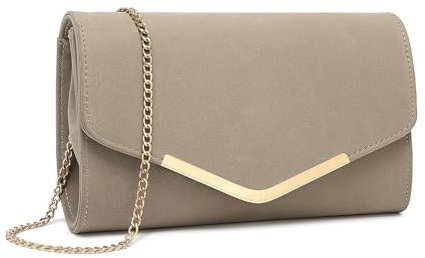 Miss Lulu Clutch Damen Abendtasche Elegante Kettentasche Damen Tasche Clutch Bag Handtasche Hochzeit Umhängetasche Mädchen klein Umhängetasche