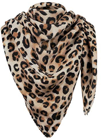 MyBeautyworld24 Oversized Damen-Schal Übergroßer Winterschal beidseitig tragbar mit Leomuster Halstuch Animalprint
