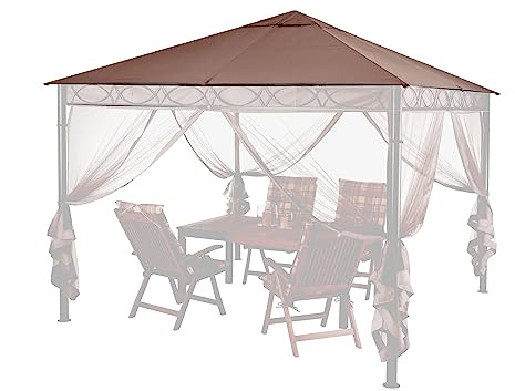 QUICK STAR Ersatzdach 3x3m Stil Pavillon Taupe