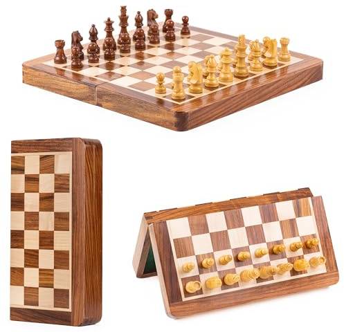 Piatnik 42046 - Magnetisches Schachspiel Mini, Spielfeld 18 x 18 cm