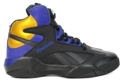 Reebok Shaq Attaq - Scarpe da basket retrò da uomo, Nero , 42.5 EU