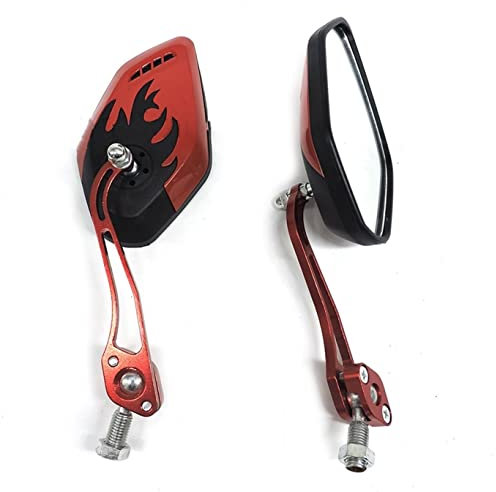 Rückspiegel Motorrad Rückspiegel Rückansicht Rückseite Spiegel Rot/Blau/Grün/Gold/Schwarz Motorrad Bunter Spiegel Lenkerendenspiegel (Farbe : Rot)