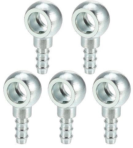 QUARKZMAN 5 Stück Hohlschrauben 12mm ID 7,5 mm AD Hohlschraube Spüle Motorrad Banjo Schrauben Banjo Fitting Adapter