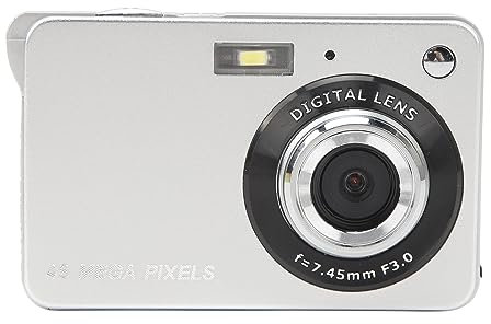 4K Digital Camera with 8X Digital Zoom, Autofocus Video Camcorder, 2.7 Inch HD TFT Screen, 48MP Anti-Shake Portable Travel Camera for Selfie Vlogging