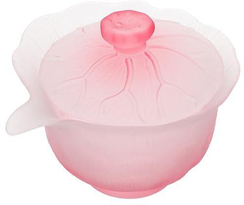 SOLUSTRE Glas Teetasse Mit Deckel Hitzebeständige Kung Fu Teetasse Für Wasser Tee Saft Elegantes Design Für Teeliebhaber Hochwertiges Glas Präzise Verarbeitung Für Verschiedene