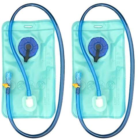 DKDDSSS 2 Stücke Trinkblase Trinksystem, 1 L Wasserblase für Trinkrucksack, Wasserblase Trinkbeutel, Rucksack Trinkblase, Wasserblase für Rucksack, Hydration Bladder für Laufen, Wandern, Radfahren