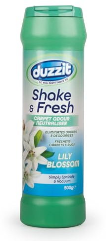Shake & Fresh Teppich-Lufterfrischer, Puder, Lilienblüten, Teppichmatte, geruchsneutralisiert, 500 g