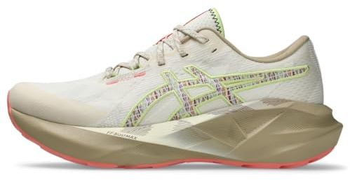ASICS Women's NOVABLAST 5 Trail Running Shoes, 8.5, Nature Bathing/Guava