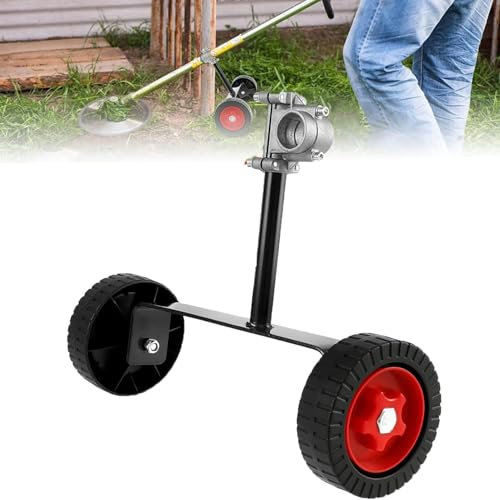 Unkrautstecher Räder, Universal-Rasenmäher-Stützrad, Verstellbarer Stützaufsatz Für Fadenschneider, Hilfsräder Mit Geraden Rädern, Zubehör Für Elektrische Freischneider (26CM)