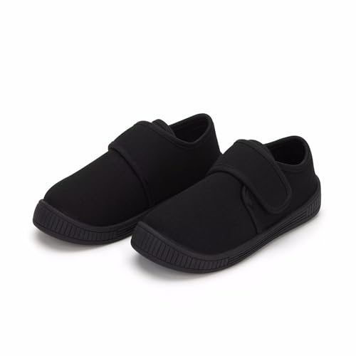 FUNCOO PLUS Kids Trainers Plimsolls School Shoes Pumps | PE/Gym Pumps, School Uniform Shoes, Runing Shoes, Hook and Loops, Boys Girls Unisex Children, Back to School