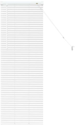 Gecheer Tenda per Finestra, Persiane Veneziane in Alluminio Bianco con Lamelle Regolabili, Finitura Opaca per Illuminazione Naturale, Design Minimalista per Interni Moderni