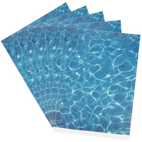 ULTECHNOVO 5 Feuilles de Sable Decoratif en Plastique pour Table de Sable Fausse Eau Base de Flux Robuste pour Décoration de Modèle de Table et Bricolage DIY
