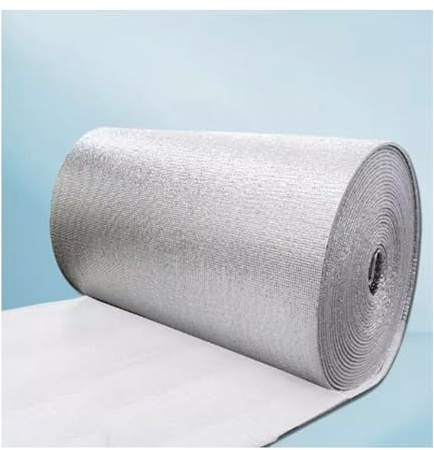 High Performance Aluminum Foil Ilat Sheet 400cm x 2cm Energy Efficient Thermal BER for Floors & Ceilings Soundproofing & Heat Reflective Solut