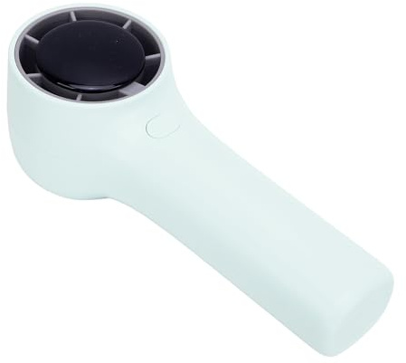 ZASCHMOY Ventilador de Mano USB Tipo C 5 Velocidades Ajustable sin Escobillas Recargable Portátil Pequeño Ventilador de Bolsillo con Pantalla Digital para Acampar Al Aire Libre Verde Claro (verde