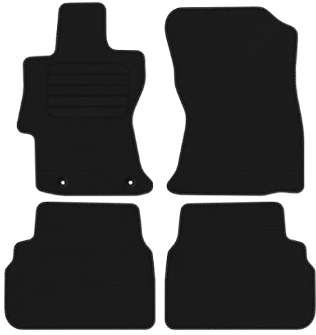 Velourmattenset für Subaru XV II ab Bj. 2018 Basic runde Befestigungen Veloursfussmatten Automatten Mit Absatzschoner Passform Neu