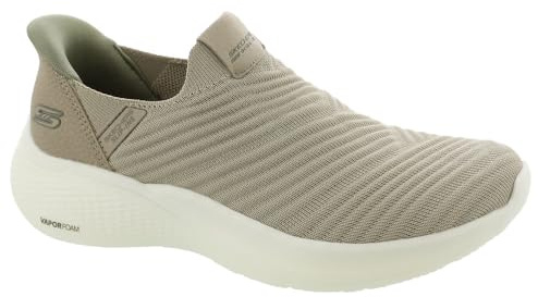 Skechers Sneaker Infinity da Donna Senza Lacci, Senza Lacci, Tortora, 37 EU