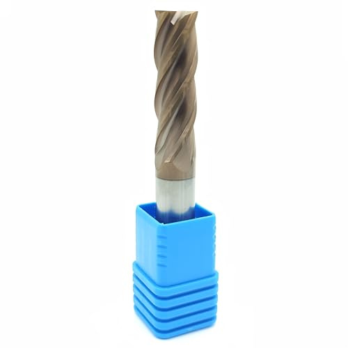VHM Fräser - Schaftfräser 16 x 45 x 100 mm - Hartmetallfräser mit 4 Schneiden TiSiN 55 HRC