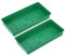 M METERXITY 2-Pack Floral Centerpiece Trays, 9.65 Inch Plastic Bowl Flower Arrangement Base for Table/Party/Wedding Decor, Rectangular Flower Foam Holder Box [Green]