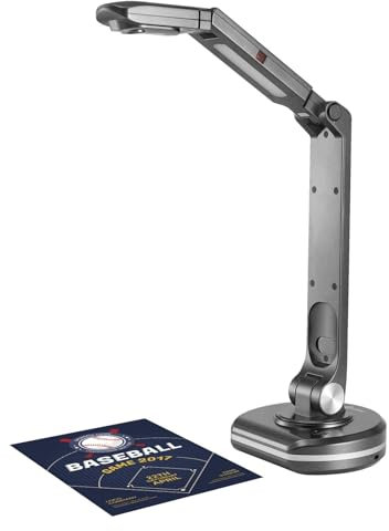Dokumentkamera 2-i-1 USB dokumentkamera bokskanner, webbkamera med Auto HD Max. A3 Skannar LED-ljus för Live Demo Undervisningskonferens