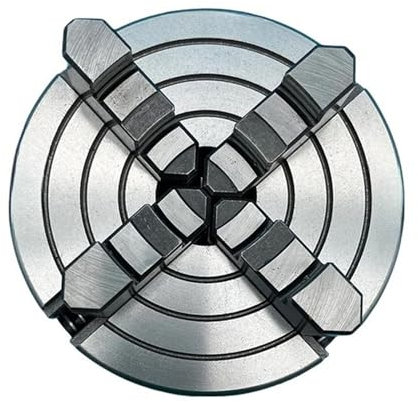 GWGQTELENC Mandrin de Tour K72-125, mandrin indépendant à 3 Trous, 4 Mors, 125 mm, Type Manuel, mandrin à Spirale en métal