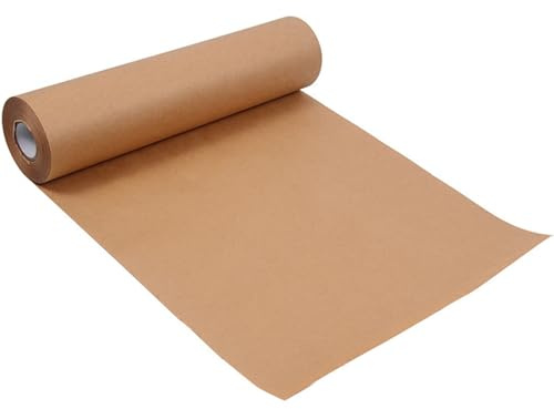 Rouleau de papier kraft marron pour cadeau, bouquet de fleurs, poster et tableau d'affichage (50 cm x 10 m)
