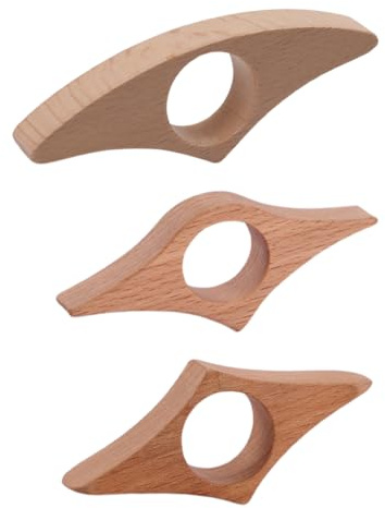 3 Marque-pages en Bois de Bouleau Massif, Accessoire de Lecture Naturel pour Livres, Idéal comme Cadeau Pratique