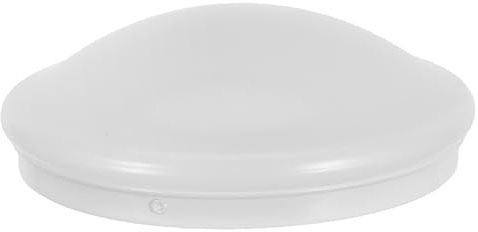 DOITOOL Abat-jour Rond de Plafonnier 19 Cm Diamètre Système de Verrouillage Rotatif, Plaque de Base Stable, Compatible Applique Murale, Luminaire Encastré Intérieur pour Chambre Cuisine