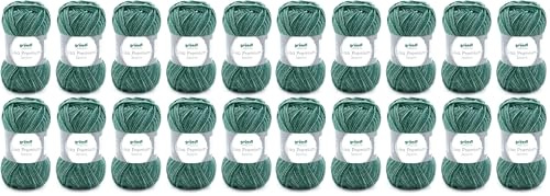 Gründl Lisa Premium Jeans - Filato per maglieria e uncinetto (carattere morbido e simile alla lana, lavabile in 100% poliacrilico, 50 g/133 m, spessore ago: 3,5-4,5, 10 gomitoli da 50 g)