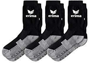 Erima Unisex 3er Pack Sportsocken (2181901), schwarz, 35-38