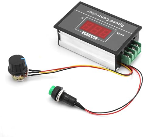 DC 6-60 V PWM Motor Drehzahlregler Videoüberwachungstechnik Gehäuse Halterungen 12 V 24 V 36 V 48 V 30A Stufenlose Drehzahlregelung Digitalanzeige Elektronischer Gouverneur