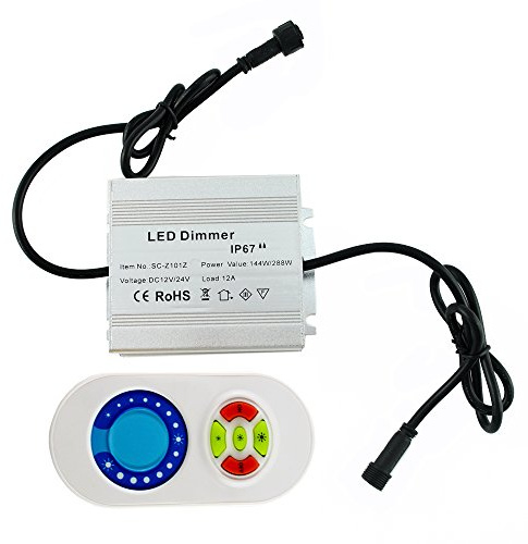 CHNXU LED Leuchte Wasserdicht IP67 Dimmer Switch für DC 12V Warmweiß/Kaltes Weiß/Blau LED Einbaustrahler Außenlampe Treppen Einbauleuchten
